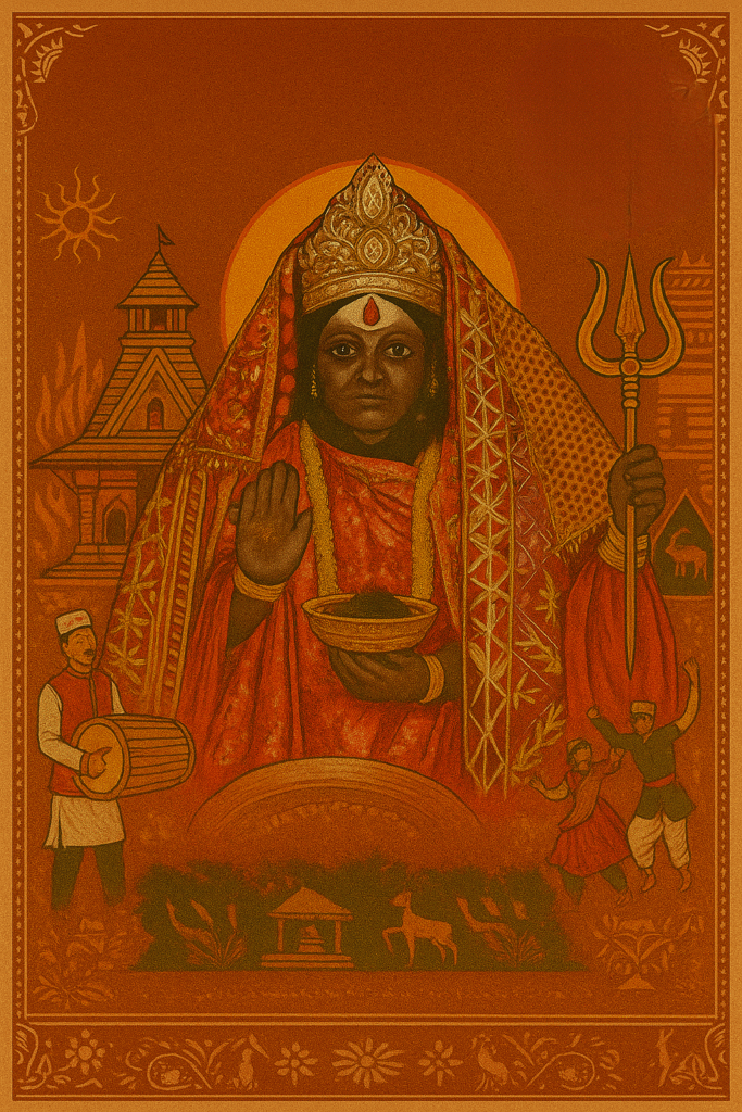 Hatkalika Mata Temple in forested hill,Bungli village original Kalika Mandir